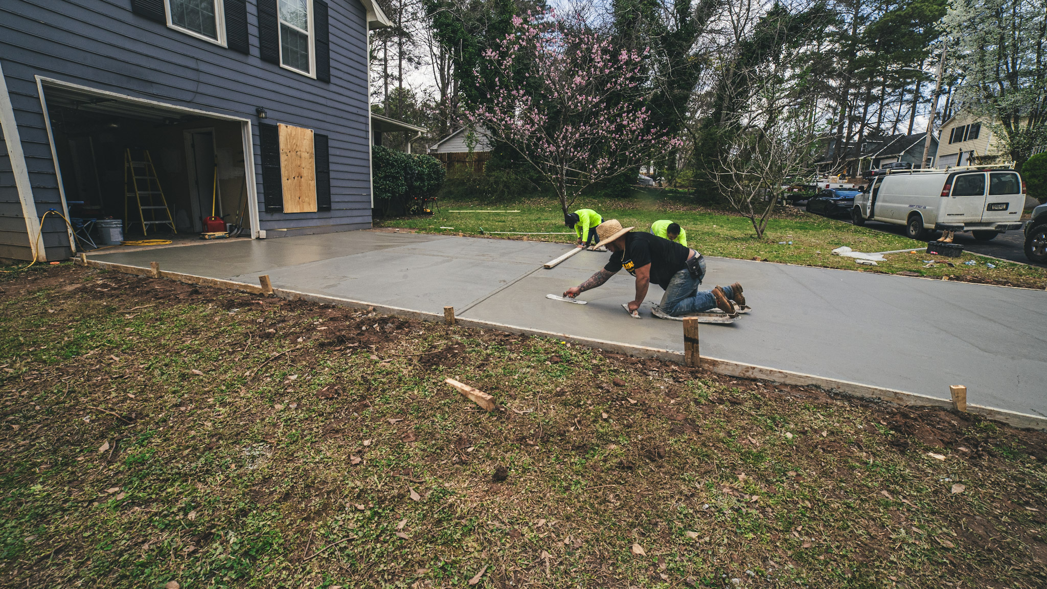 A new outdoor surface taking shape — view 2